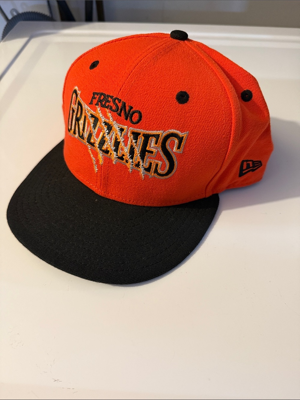 New Era Fresno Grizzlies Orange and Black Snapback Hat